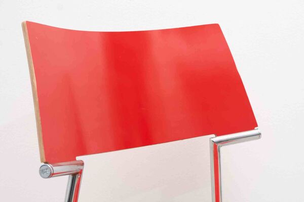 Chaise Gijs Van der Sluis rouge