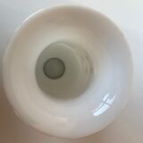 Ancient opaline vase Napoleon III gilding floral Fuchsia pattern