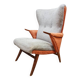 Fauteuil à oreilles design du milieu du siècle « Duo tone »