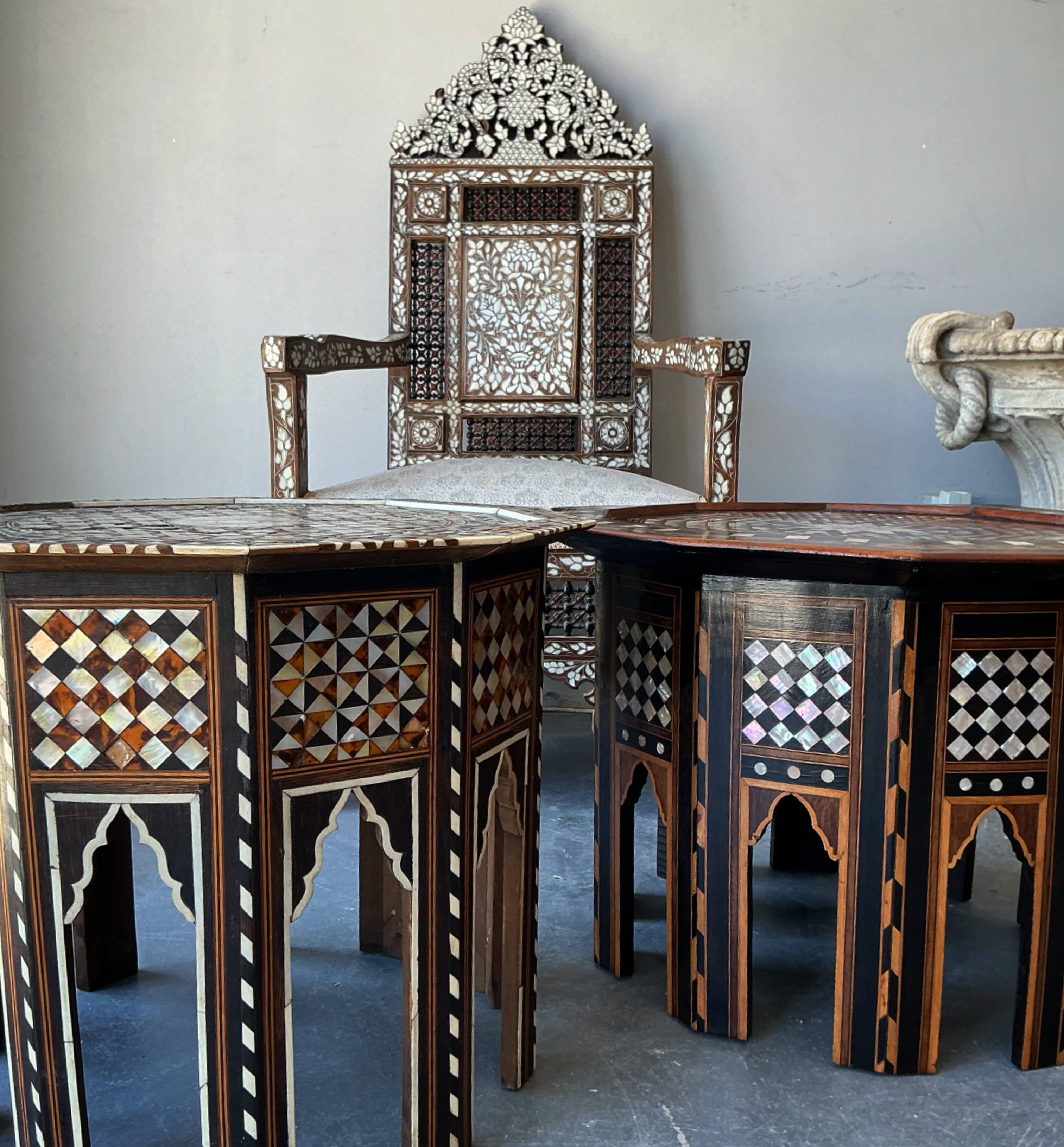 Pair of Syrian armchairs