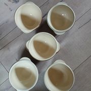 5 antique ear bowls Émile Henry