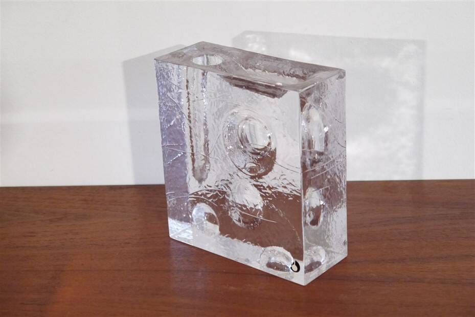 Glass soliflore by Uno Westerberg 1970