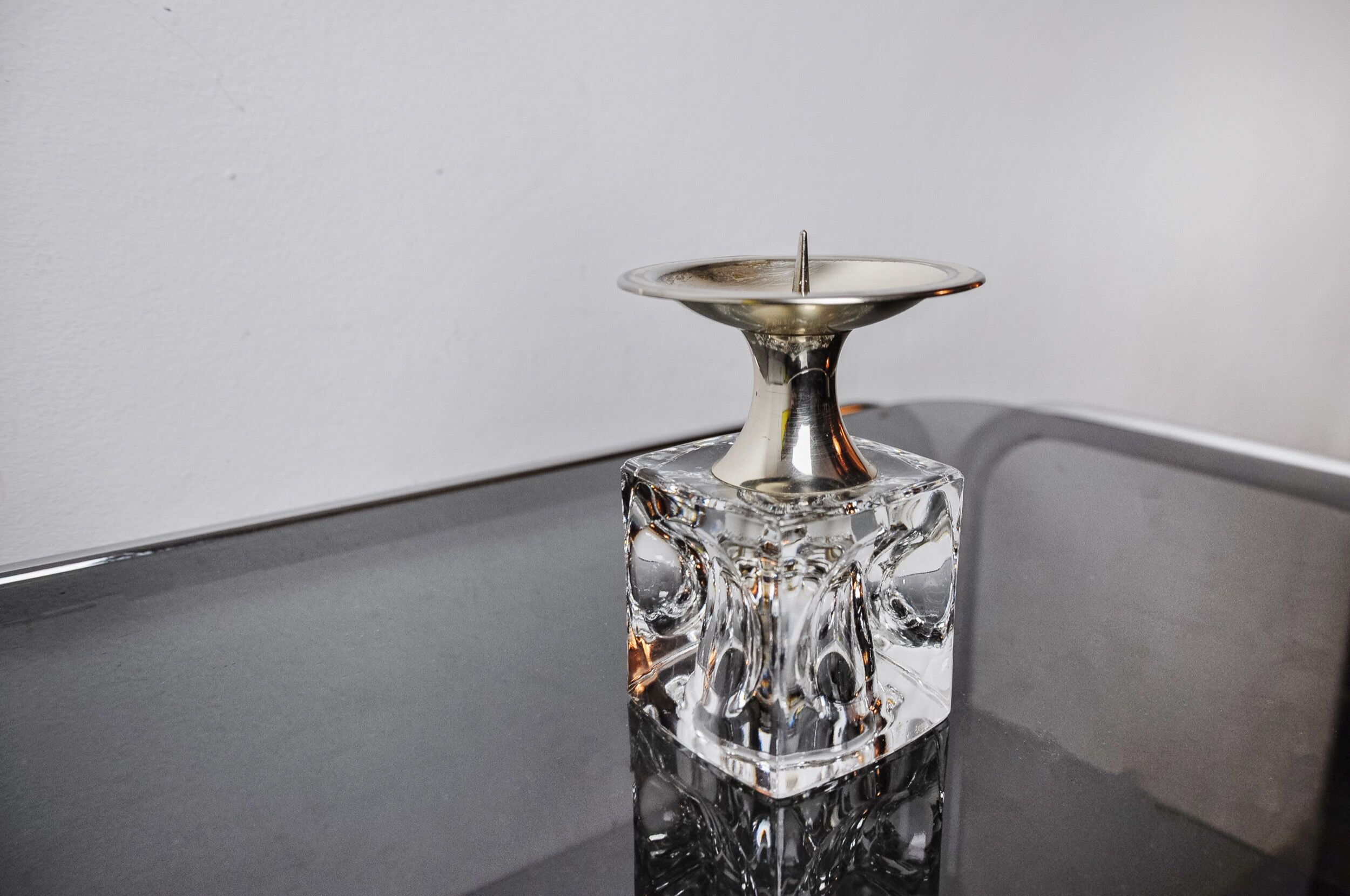 Ice cube candlesticks by Peill & Putzler, Germany, 1970