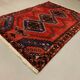 Vintage Tribal Rug 205x137 cm Wool Oriental Hand Made Rug Red, Navy