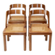 Sabot, Vintage Mid-Century Modern Dining Chairs by RB Rossana, Set of 4, It