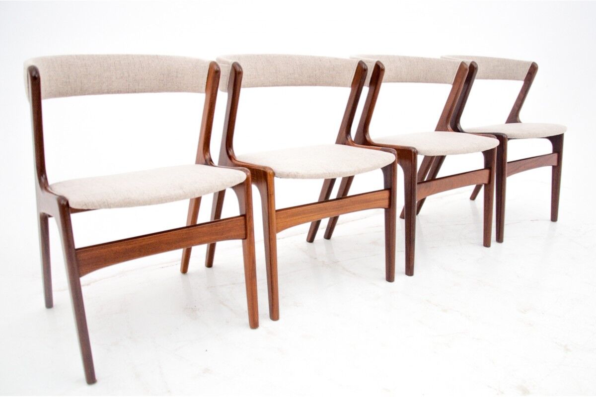 Dining chairs, T21 Fire model, Korup Stolefabrik, Denmark, 1960s