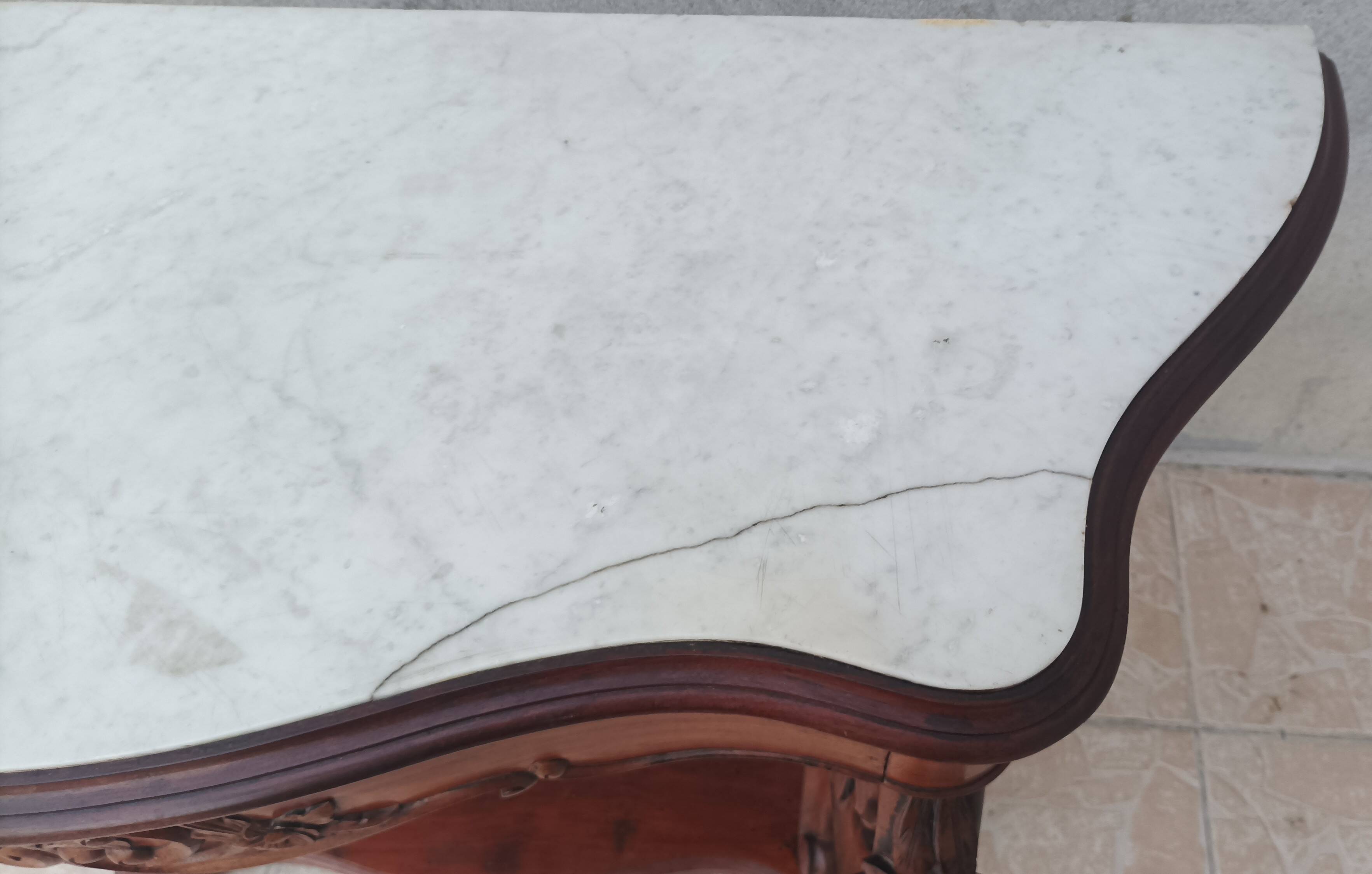 Napoleon III mahogany console