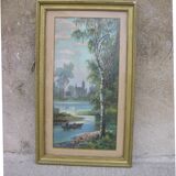 Tableau pastel ancien