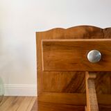 Art Deco veneer bedside table 30s