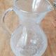 Cracked glass pitcher