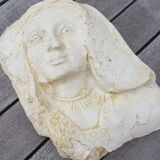 Plaster cast of a blank face