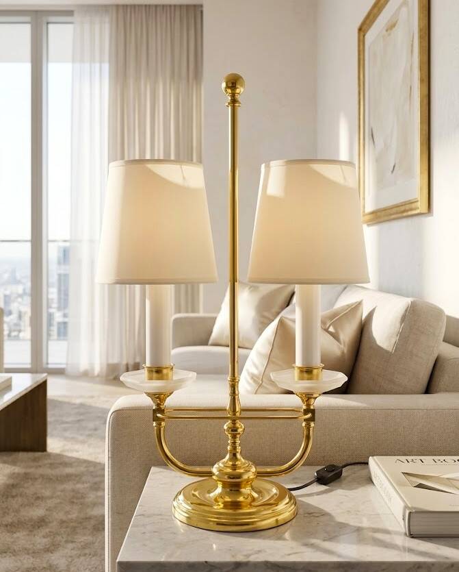 French "Bouillotte" lamp from the 1960s.