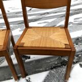 4 mulched and vintage elm chairs