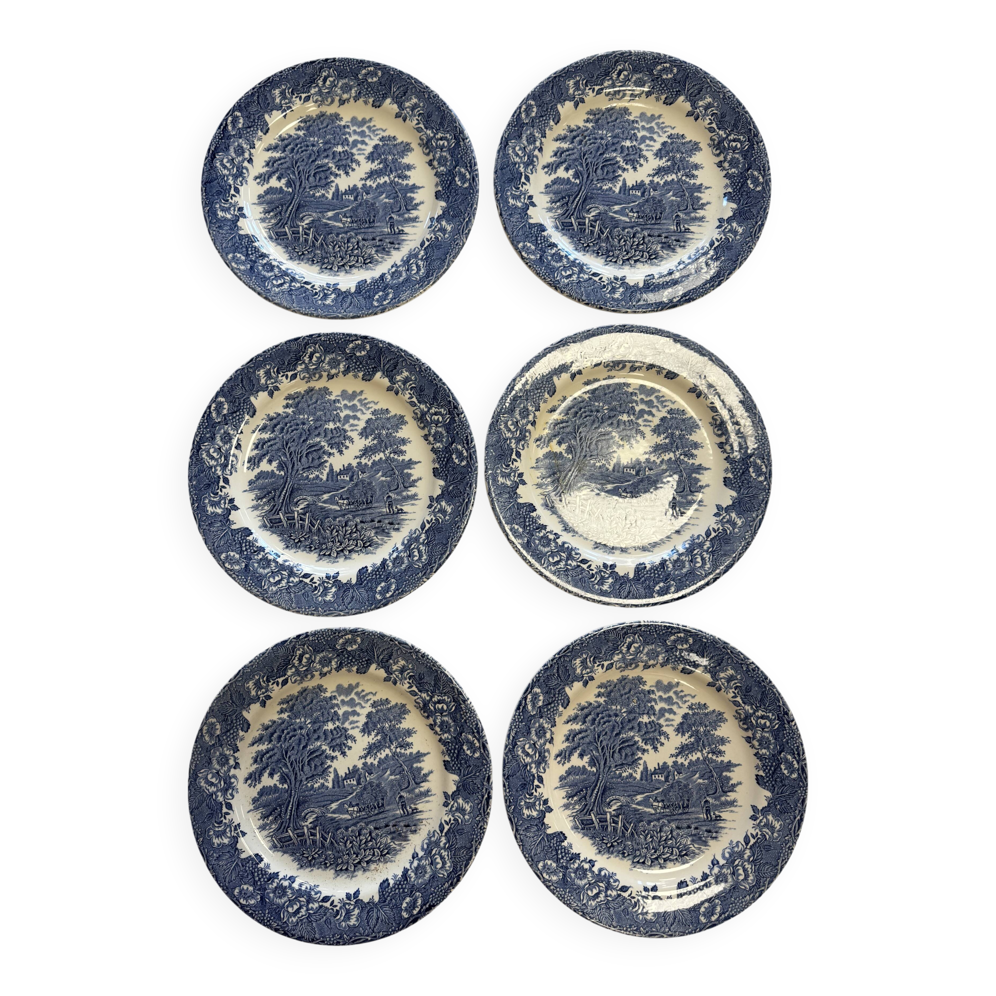 English dinner plates