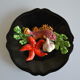 Assiette Vallauris 60's barbotine poisson