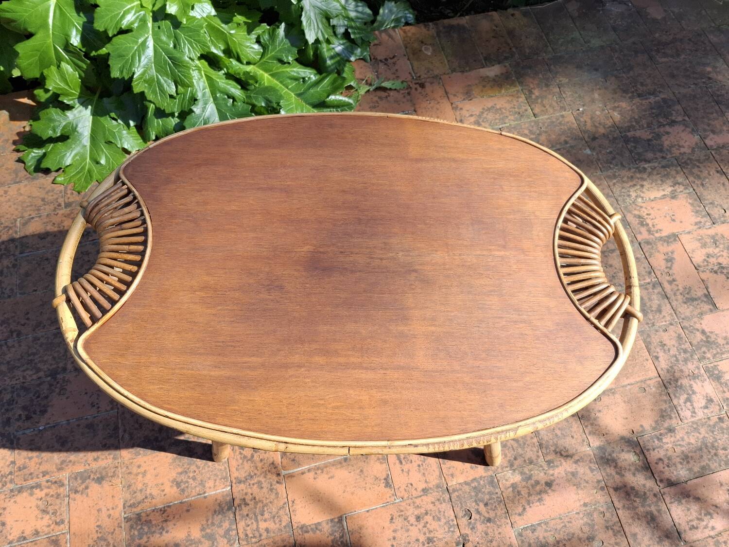 Table basse "Citron" rotin dlg Janine Abraham