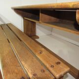 Light oak school desk