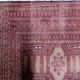 Handmade vintage Uzbek Bukhara rug 95cm x 157cm, 1950s