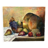 Oil on canvas still life "Autumn Fruits" 55x46cm