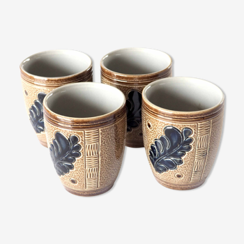 Set of 4 sandstone cups