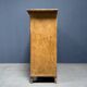 Old marbled ochre yellow French farmhouse cabinet