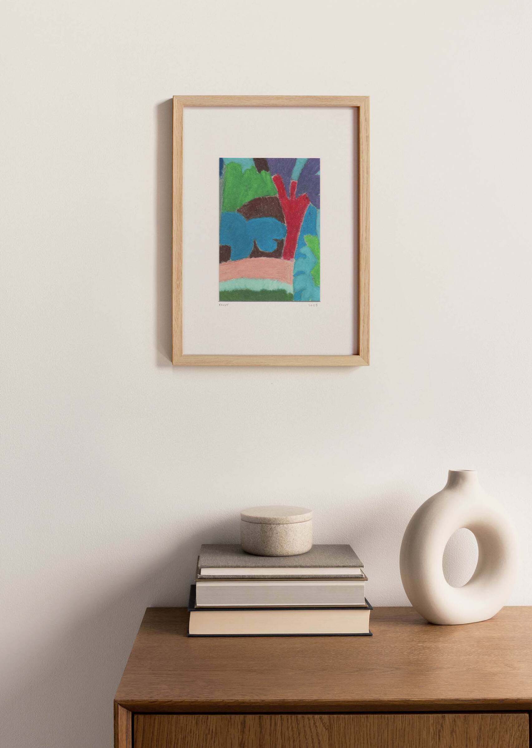 Pastel sur papier d'après P.Klee