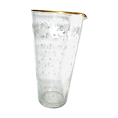 Engraved and gilded crystal jug 1900-1920