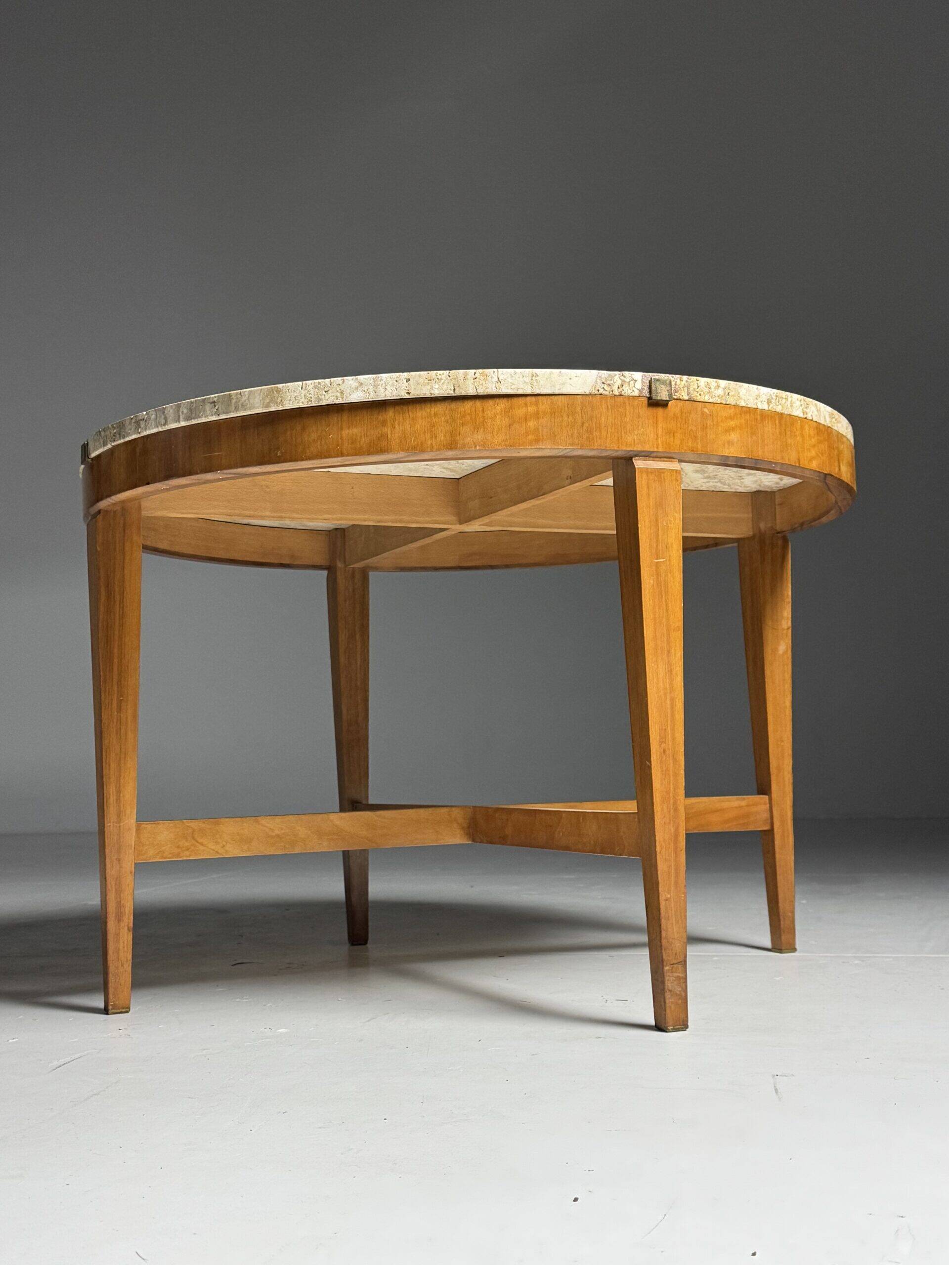 Table basse en marbre travertin