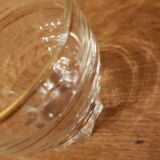 18 vintage glasses with star base and gold edging