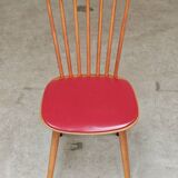 Baumann Menuet chair red skai 1960