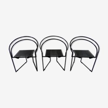 Ensemble de 3 fauteuils de La Tonda par Mario Botta pour Alias, Italie 1987