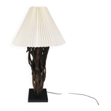 Designer table lamp/floor lamp, made from driftwood.