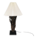 Designer table lamp/floor lamp, made from driftwood.