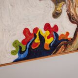 Abstract painting of a figure under the sun - 2 of 2