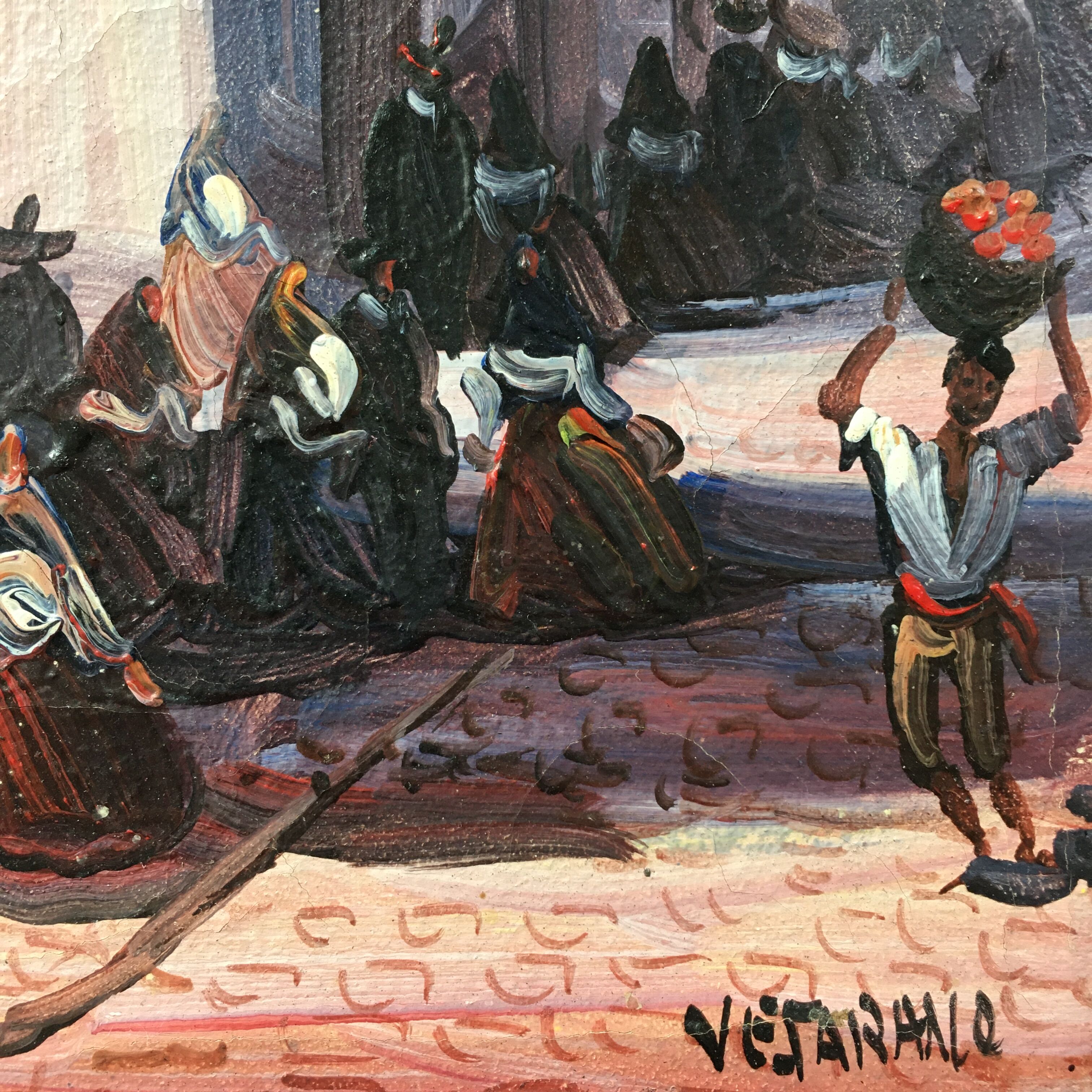 Painting old Italian scene