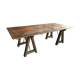 Table de ferme sur tréteaux