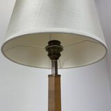 lampe de table Art déco unique en laiton et bois, Allemagne années 1930