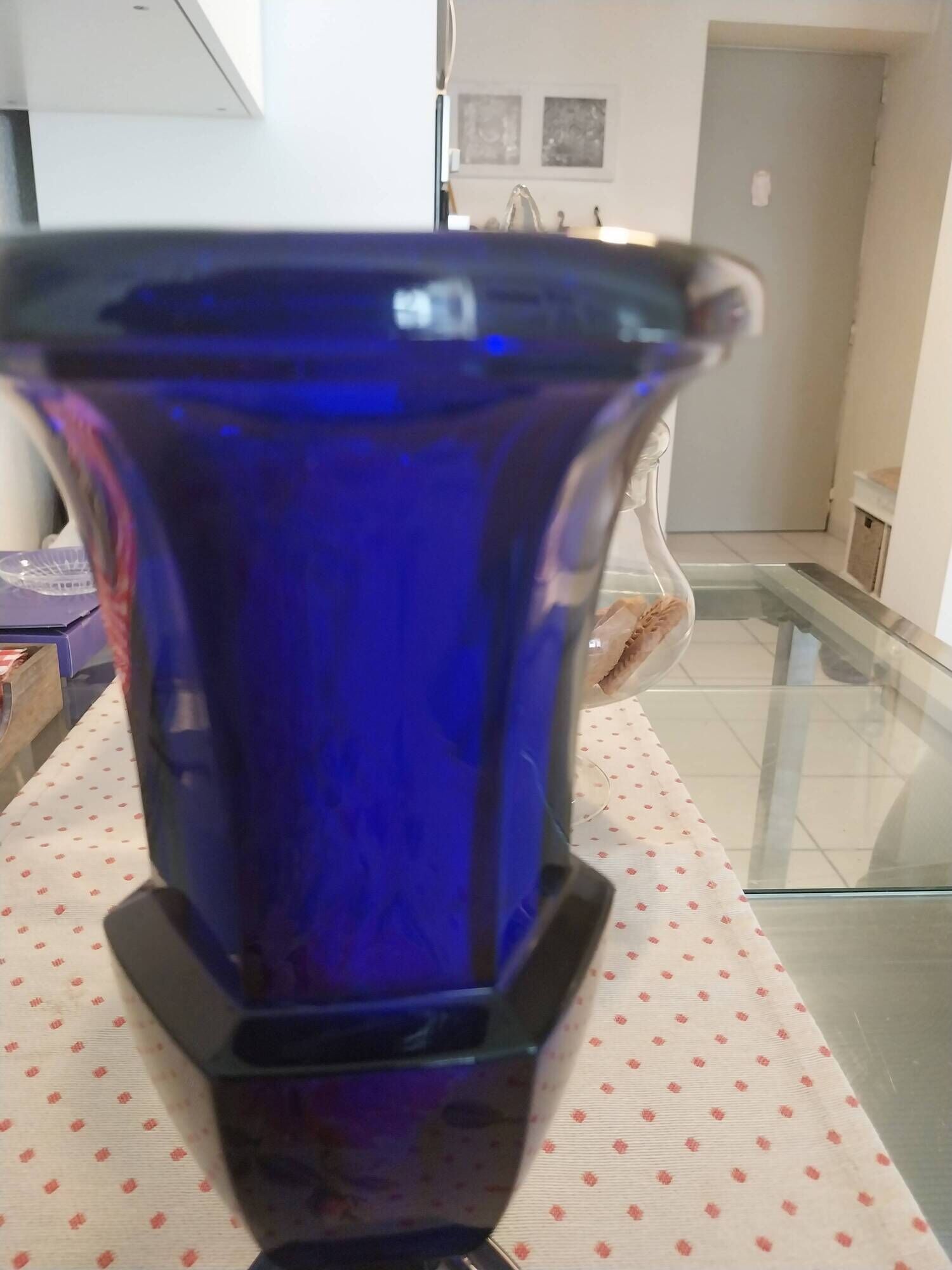 Vase en cristal de Paris style Médicis