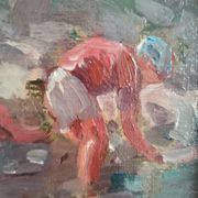 Paysage hollandais 1930 Huile sur toile