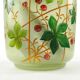 Art Nouveau tea container, frosted glass, silver-plated brass, Sweden, 1960s