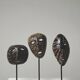 Ensemble de 3 masques en céramique des potiers d’Accolay