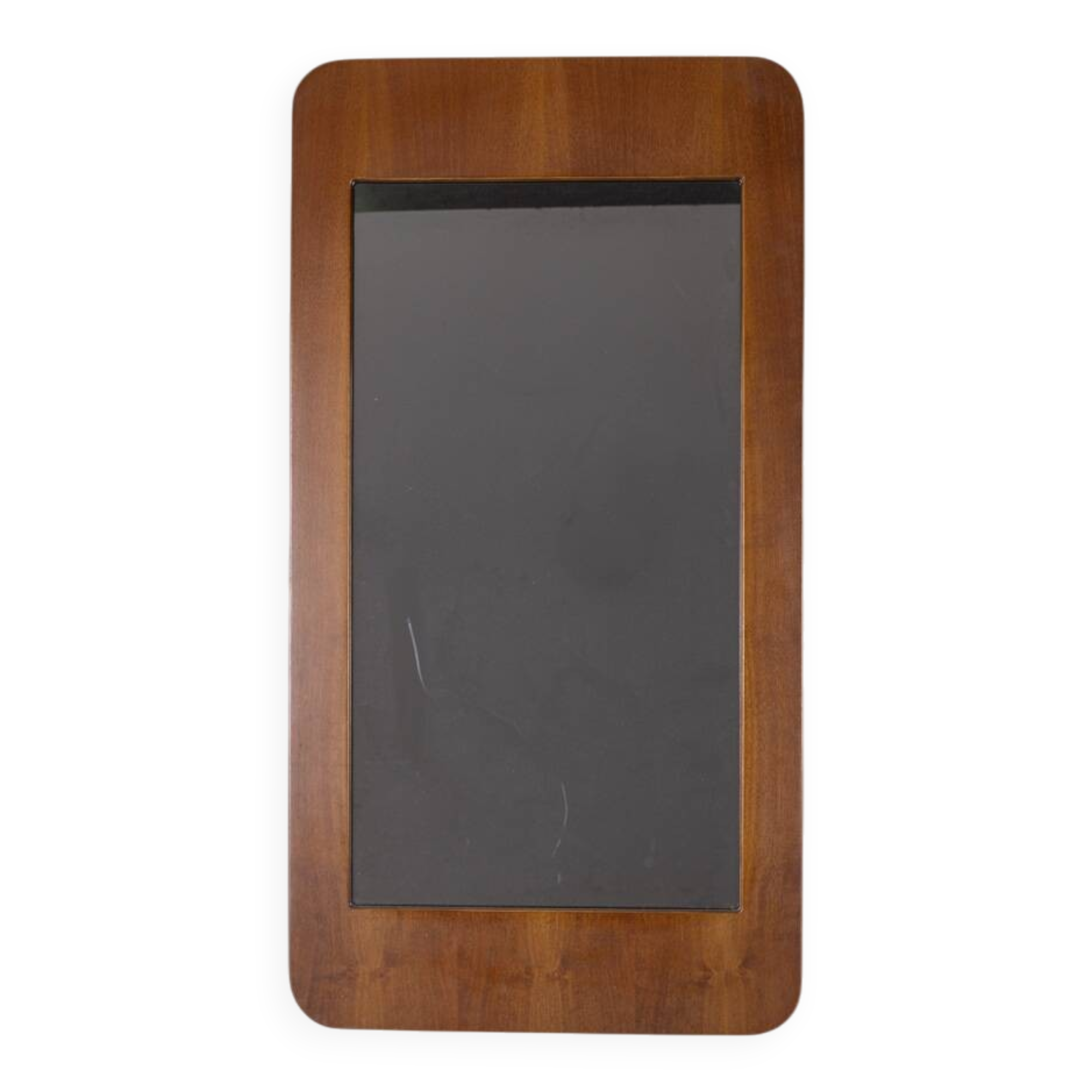 VINTAGE 1960S WALL MIRROR IN WOOD, ITALIAN DESIGN