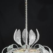 Art Deco Barovier e Toso Chandelier, Murano Glass, 1940s
