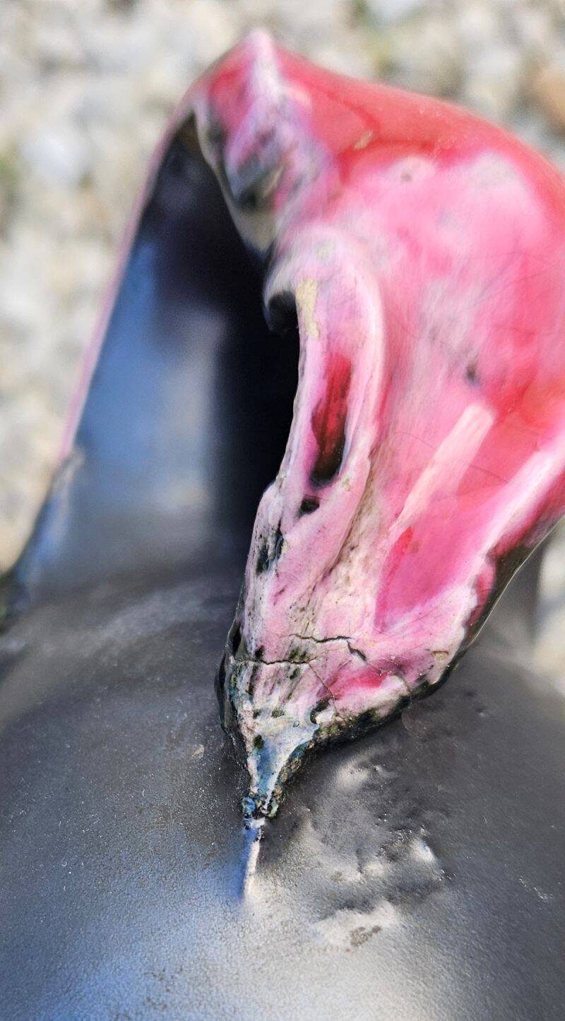 Lunetta Vallauris Tricolor Vintage Vase