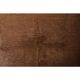 Vintage Turkish hand-knotted wool cotton brown kilim area rug 129x149