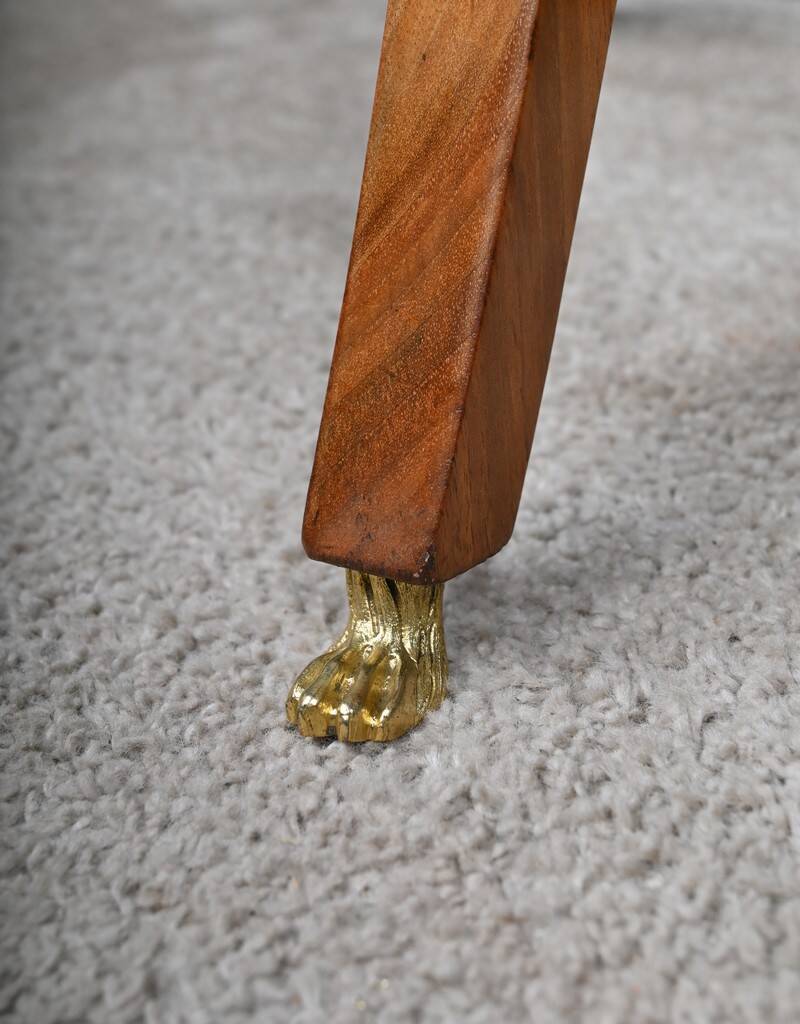 Cherrywood and marble pedestal table, Restoration period – early 19th century
