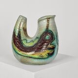 Zoomorphic ceramic vase by Accolay, circa 1950