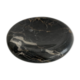 Vintage black marble round ashtray