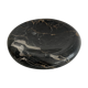 Vintage black marble round ashtray