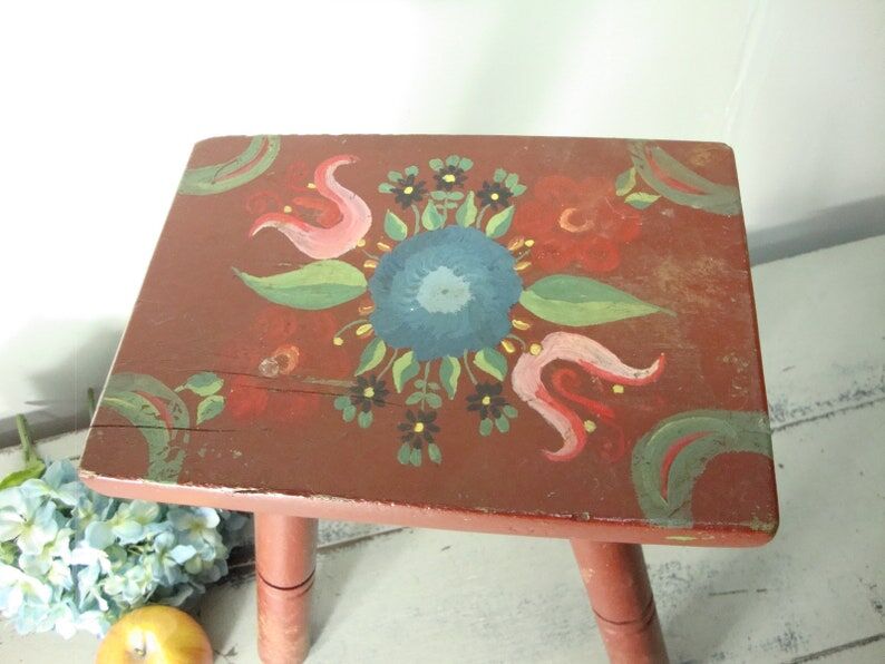 Wooden stool, vintage